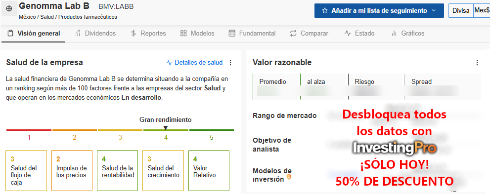 InvestingPro - Valor Razonable
