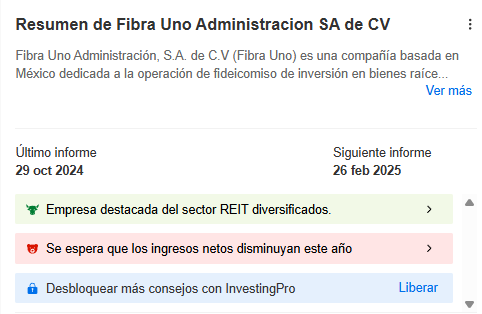 ProTips de FUNO - InvestingPro