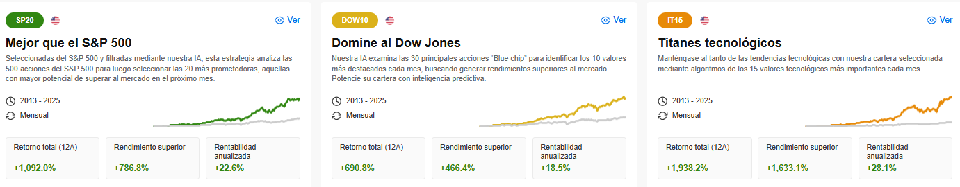 Estrategias ProPicks IA de Estaos Unidos