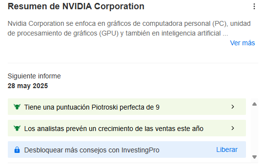 Fuente: InvestingPro