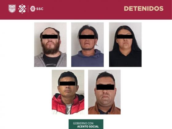 Detienen a 5 presuntos traficantes de drogas en la GAM