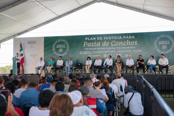 López Obrador presentó avances del plan de justicia para Pasta de Conchos
