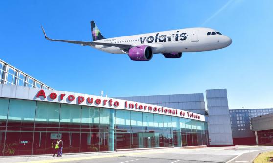 Volaris traslada a más pasajeros a Cancún y Tijuana desde Toluca que del AIFA