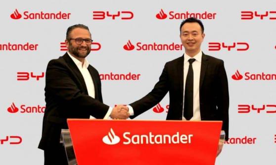 Santander financiará autos eléctricos de BYD en México 