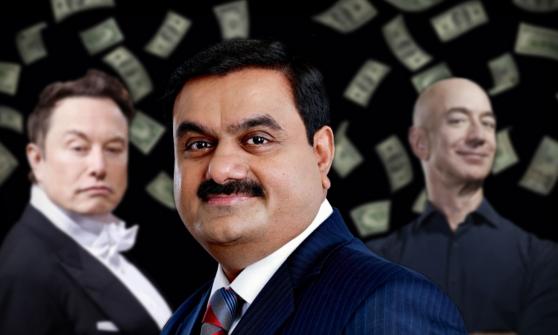 Adani, de la India, es el tercer hombre más rico del mundo detrás de Musk y Bezos