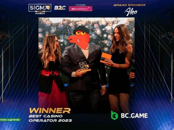 BC.GAME honrado con el premio “Mejor Operador de Casino 2023” de SiGMA