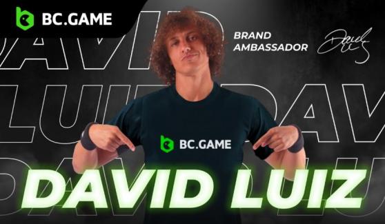 Futbolista brasileño David Luiz figura como embajador de la marca para BC.GAME