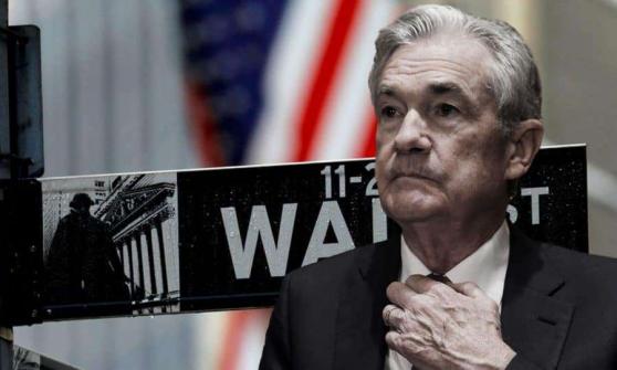 Wall Street en rojo a la espera de mensaje de Powell, esperanza de una política monetaria moderada se desvanece
