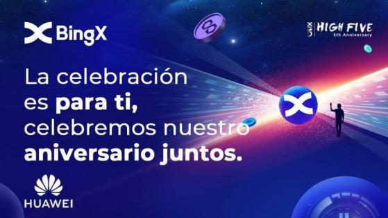 BingX celebra su 5to aniversario con premios de 1 millón USDT, 100 BTC y recompensas NFT