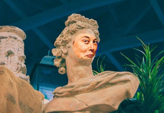 Creadores de una memecoin regalaron a Elon Musk una inusual estatua de USD$ 600.000