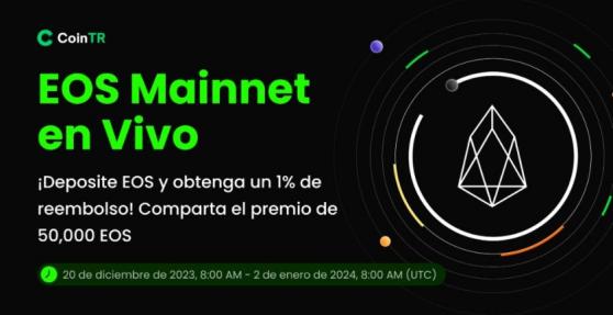 CoinTR anuncia su compatibilidad con EOS y promoción de reembolso de hasta 50.000 tokens EOS