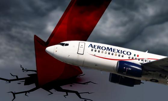 Acciones de Aeroméxico sufren caída histórica; cotizan por debajo de 2 pesos