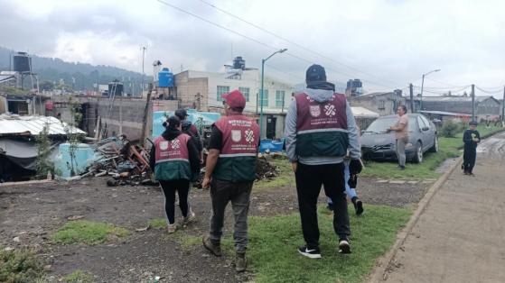Habitantes de Parres El Guarda, en Tlalpan, reciben auxilio del GobCDMX
