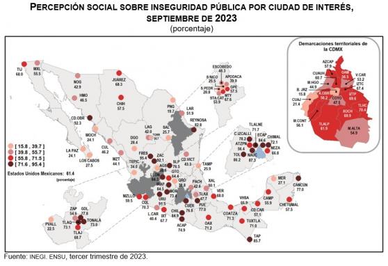 En México Habitantes Se Sienten Inseguros En Las Ciudades Donde Radican Inegi Por El Capitalino 2495