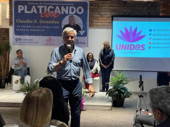 Claudio X. González motiva el voto por la alianza en Edoméx