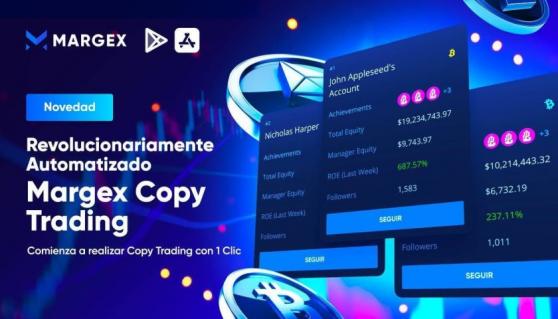 Conozca Copy Trading de Margex: La herramienta que permite a usuarios seguir las estrategias de expertos del mercado