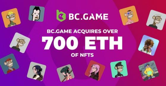 BC.GAME destina 700 ETH y adquiere NFTs de importantes colecciones para apoyar al metaverso