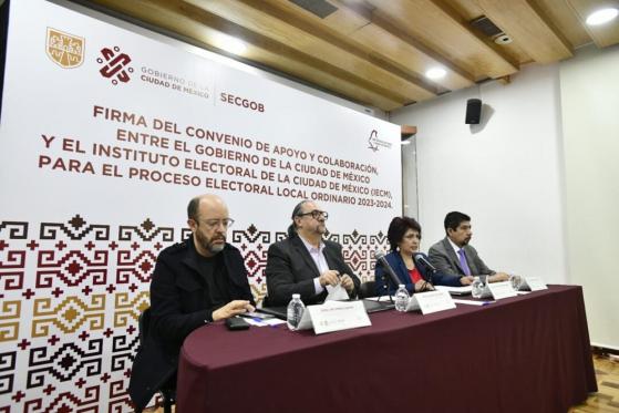 Firman Convenio IECM Y Gobierno CDMX Por Elecciones 2024 Por El Capitalino