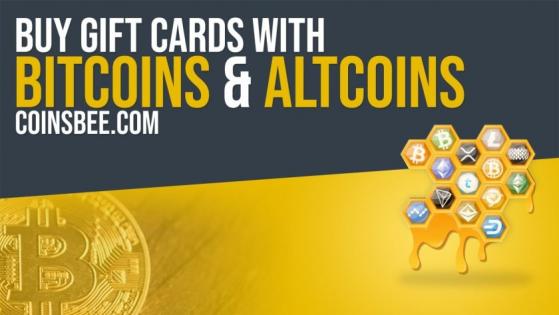 Comprar tarjetas de regalo con Bitcoin u otras criptomonedas 