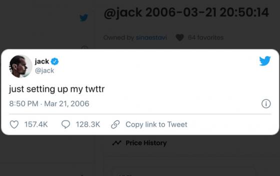 El  NFT del primer tuit de Jack Dorsey se ha subastado