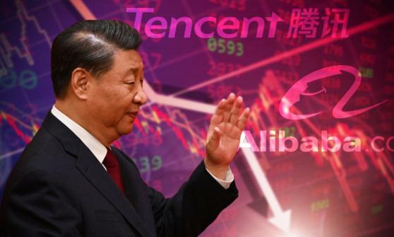 Acciones de Alibaba y Tencent se desploman más de 11% mientras Xi avanza por tercer mandato