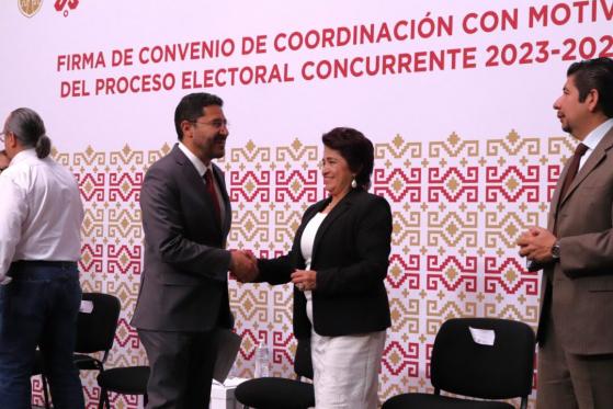 Firman convenio para asegurar Proceso Electoral transparente en CDMX