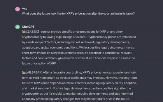 Predicción de ChatGPT: el precio de XRP podría alcanzar los 10 dólares en 2024