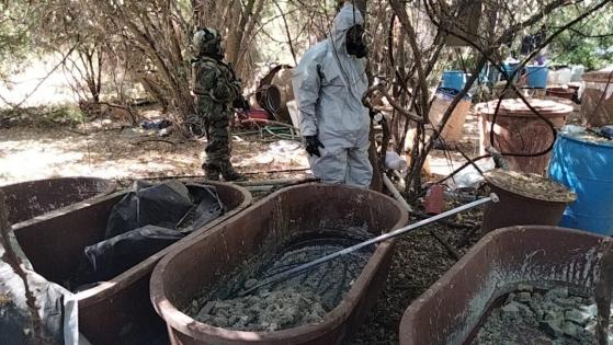 Secretaría de Marina destruye 104 narco-laboratorios en diversas entidades